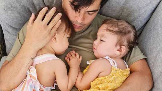 Video of Erwan Heussaff taking care of baby Dahlia and baby Thylane goes viral