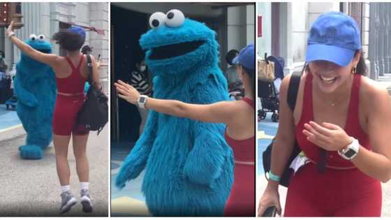 Yassi Pressman, natawa nang tila iwasan ng Cookie Monster mascot sa Universal Studios Singapore