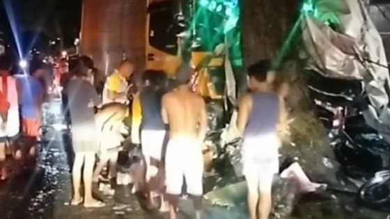 4 patay, 9 sugatan sa pagbangga ng delivery truck sa bahay na may lamay sa Quezon