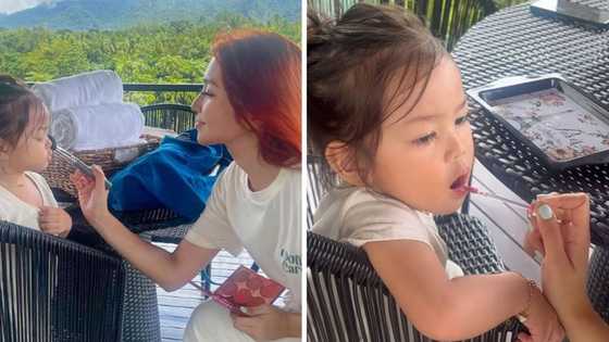 Kathryn Bernardo, naging makeup artist ng pamangkin: "I want makeup too Tita Chat"