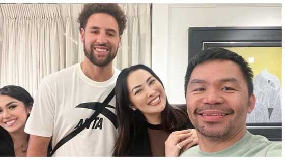 Manny Pacquiao invites Klay Thompson, Ruffa Gutierrez’s family to his mansion