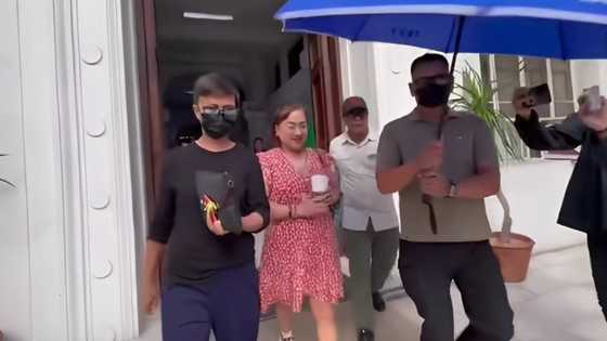 Sarah Discaya leaves DOJ with lighthearted remark: “Gandahan niyo ang memes ko”