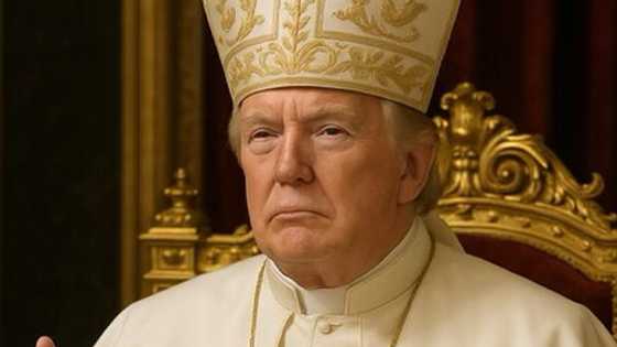 US President Donald Trump, post niyang picture na ipinapakitang tila isa siyang Santo Papa, viral