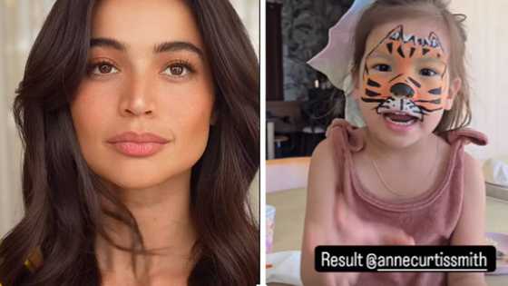 Anne Curtis, ibinahagi na ang resulta ng face painting sesh nina Erwan at Dahlia