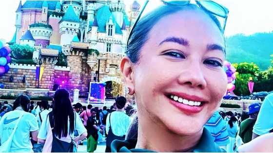 Korina Sanchez jokes about a photo of her in Disneyland: "My P10 Million Palace"