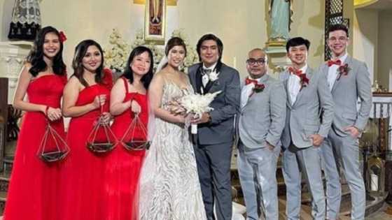 Maine Mendoza & Arjo Atayde join wedding entourage of the actress’ brother