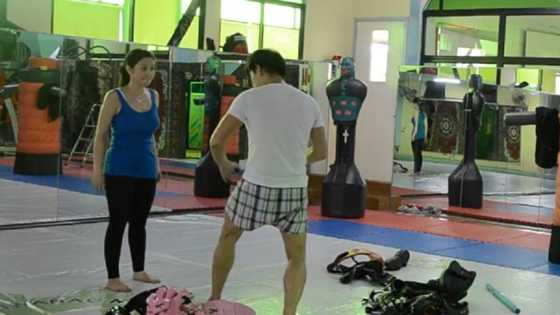 Mariel Padilla shows video of Robin Padilla teaching her self-defense