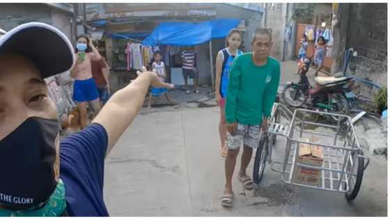 Lalaking napa-upo sa sobrang gutom, nabiyayaan ng pedicab mula pa rin sa vlogger