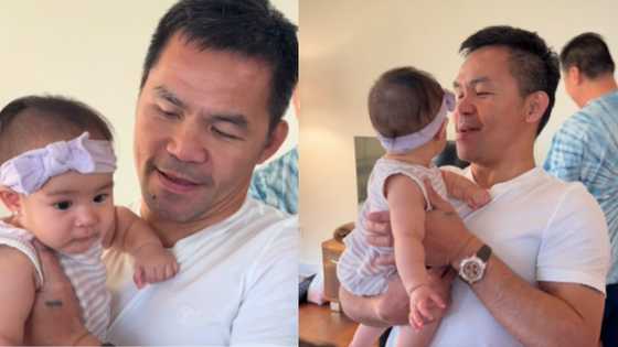 Manny Pacquiao's touching moment with granddaughter Clara delights fans