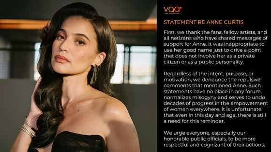 Viva Artists Agency, nagsalita laban sa “repulsive comments” na nabanggit kay Anne Curtis