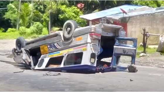 Jeep, bumangga sa concrete barrier; pasaherong babae, patay matapos tumilapon at mabangga ng truck