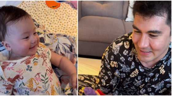 Video ng pagpapatawa ni Luis Manzano sa kanyang anak na si baby Rosie, kinagiliwan ng netizens