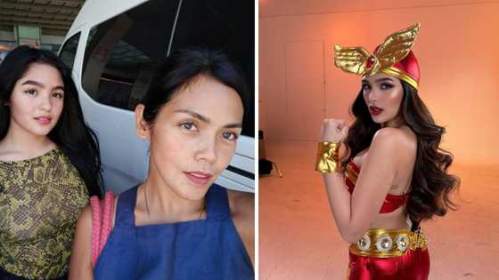 Ina ni Andrea Brillantes, nag-react sa pagsuot ng aktres ng Darna costume