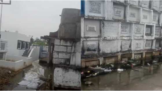 Cemeteries in Pampanga, still affected by flood waters this UNDAS 2025