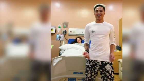 Philmar Alipayo entertains Andi Eigenmann in hospital with a dance