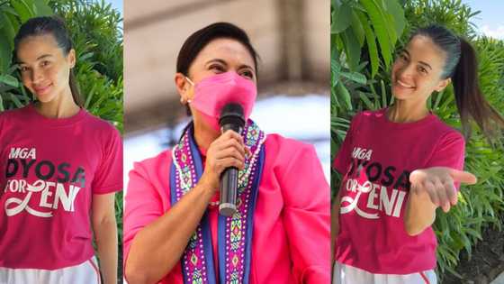Anne Curtis, binati si VP Leni Robredo suot ang "Mga Dyosa for Leni" shirt