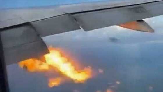 Actual video footage ng PAL flight na nagbuga ng apoy sa ere, viral na