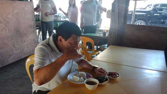 Netizens react over Pres. Duterte eating breakfast at a carinderia