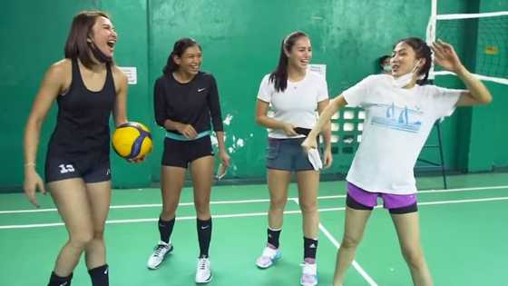 Alex Gonzaga plays volleyball with the MVPs in viral video