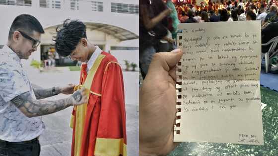 Boss Toyo, naiyak sa sulat ng anak matapos itong makapagtapos