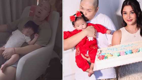 Kris Bernal, ipinakita ang kanyang mag-ama na nakatulog na sa couch: "Kaya pa?"