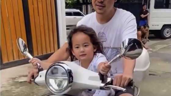 John Lloyd Cruz takes baby Elias on a motorcycle ride in viral video