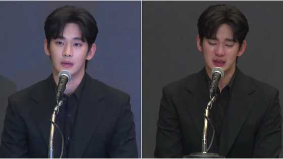 South Korean superstar Kim Soo-hyun, bumuhos ang luha sa isang press conference
