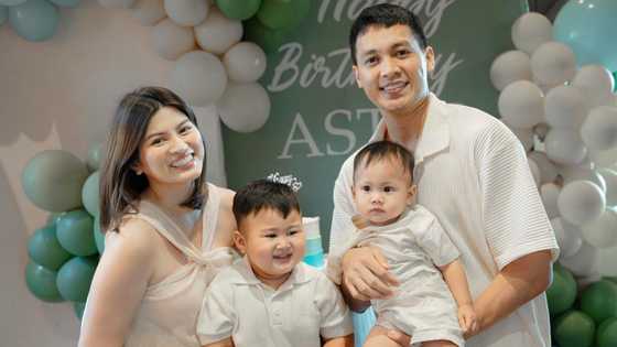 Scottie Thompson at Jinky Serrano, ipinasilip ang 2nd birthday celebration ni Aster