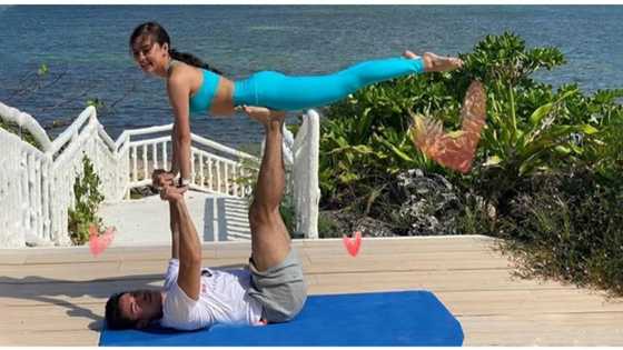 Kim Chiu, binahagi ang ilang litrato ng yoga poses nila ni Xian Lim