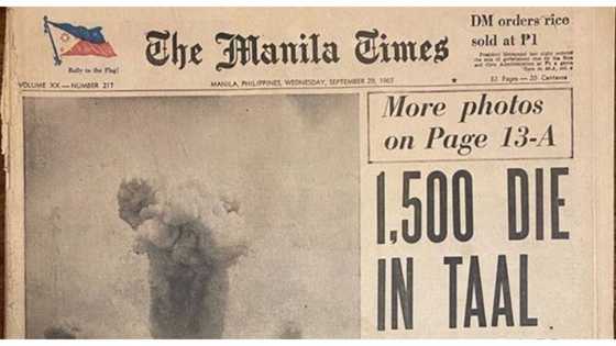 Dyaryo noong 1965, ipinakita ang nakagigimbal na pinsala ng pagsabog ng Taal noon