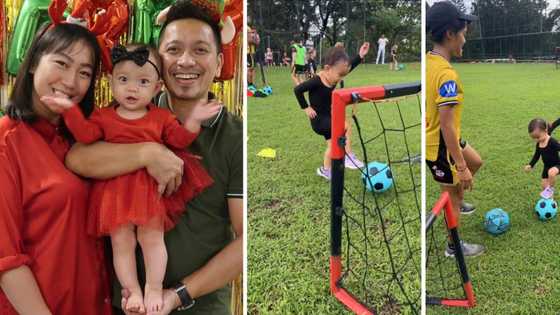 Video of Jhong Hilario’s daughter Sarina’s first football session gains positive comments