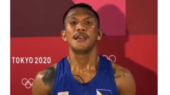 Pinoy boxer Eumir Marcial wins bronze at Tokyo Olympics’ men's middleweight category