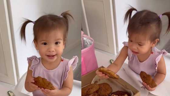 Cute na pagbigkas ni baby Dahlia Heussaff ng “cookies”, kinagiliwan ng netizens