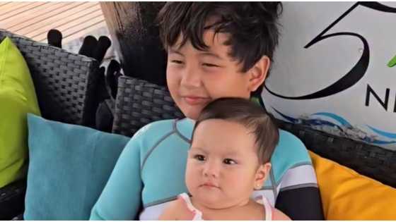 Derek Ramsay shares adorable moment between Baby Liana and Kuya Elias
