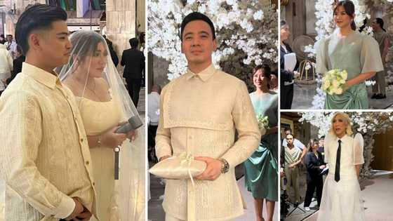 Erik Santos at iba pang celebs, spotted sa kasal ni Angeline Quinto