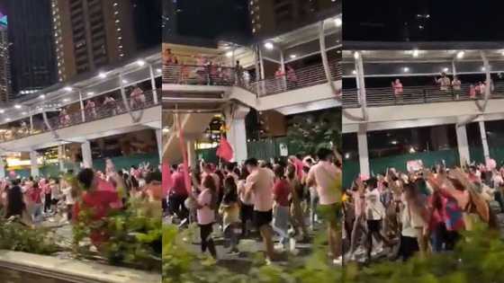 Video of Kakampinks belting out roar as they leave Emerald Ave., viral