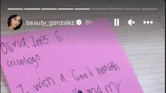 Beauty Gonzalez, sobrang na-touch sa prayer ng anak: "Good health for mommy"