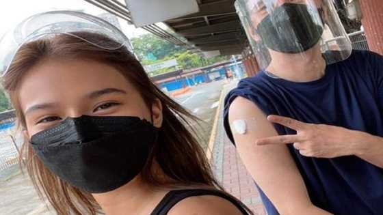 Maris Racal, Rico Blanco receive 1st doses of vaccine together on Independence Day