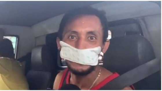 Lalaking walang face mask, gumamit na lang ng sanitary napkin