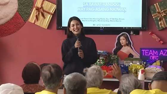 AZ Martinez, may espesyal na dahilan sa paghatid ng blessings sa senior citizen sa Marikina