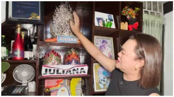 Juliana Parizcova, muling pinakita ang mga korona ng Miss Q&A; pinabulaanang binenta niya ito