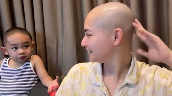 Baby Night adorably reacts to mommy Ryza Cenon's bald head