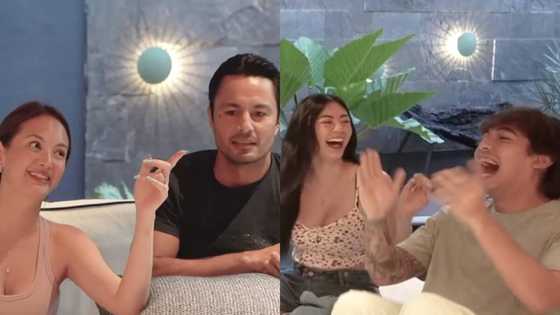 Ellen Adarna, Derek Ramsay, kumasa sa 'Never Have I Ever' challenge kasama ang JaMill