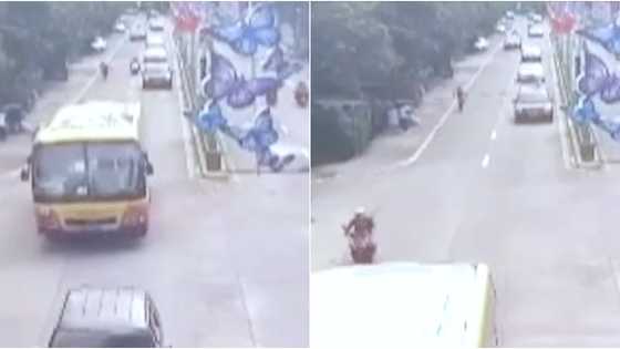 Mother-daugher duo on motocrycle crashed into a center island; backride mother, dead