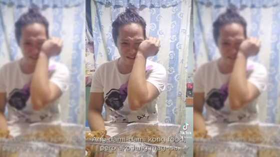 Video ng babaeng umiyak sa New Year dahil mag-isa lang siya pero andami niyang handang pagkain, viral