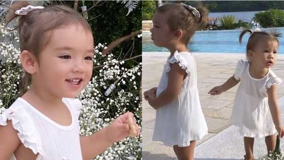 Videos at photos nina baby Dahlia at Tili bilang flower girls, viral sa social media