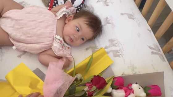 Video of Gregg Homan giving baby Amila flowers on Valentine's Day goes viral