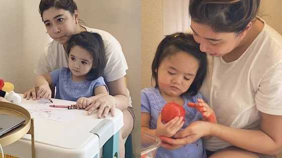 Dani Barretto, emosyonal sa first day ng online school ni baby Millie