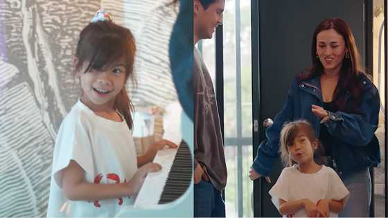 Anne Curtis at Erwan Heussaff, super proud sa first singing lesson ni Dahlia