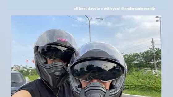 Gerald Anderson goes on a motorcycle ride with Julia Barretto